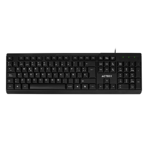 Teclado Acteck Inspire Ta210 / Alambrico Usb / Español / 105 Teclas / Windows / Membrana / Negro / Ac-928946