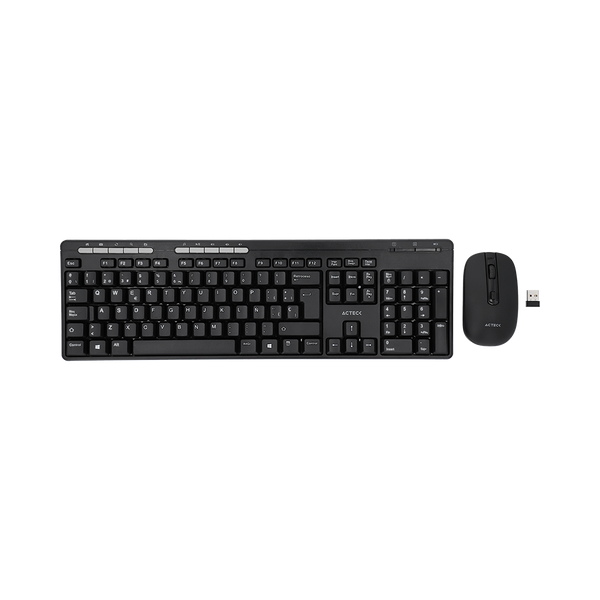 PC Gamer Kit Acteck Creator Mk450 / Teclado Y Mouse / Inalambrico / Receptor Usb / 105 Teclas / Multimedia / Espa?Ol / Win- Linux / Membrana / Optico / 1200 Dpi / 2 Botones Scroll / Negro / Ac-931748 - México