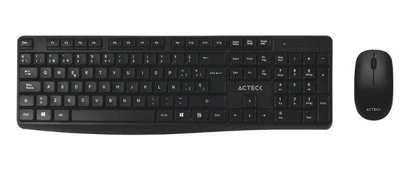 PC Gamer Kit Acteck Creator Mk440 / Teclado Y Mouse / Inalambrico / Receptor Usb / 105 Teclas / Optico / 1000 Dpi / Negro / Ac-931755 - México