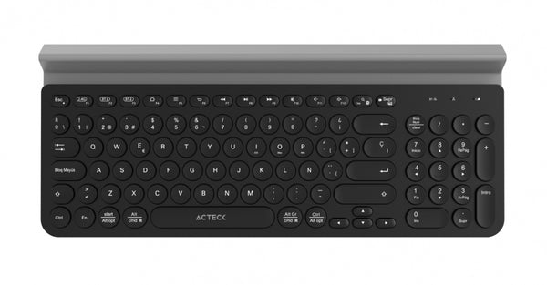 PC Gamer Teclado Acteck Inspire Comp Ti695 / Inalambrico / Dual / Multidispositivo / Espa?Ol / Teclas Multifuncion / Ranura Para Dispositivos / 97 Teclas / Negro / Ac-934206 - México