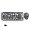 Kit Acteck Creator Chic Mk470 / Teclado Y Mouse / Inalambrico / Receptor Usb / Espa?Ol / Ranura Para Dispositivos / Multifuncion / 110 Teclas / Optico / 1600 Dpi / Negro Con Gris / Ac-935180