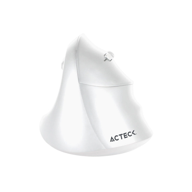 Mouse Acteck Virtuos Fitt Mi520 / Ergonomico / Vertical / Inalambrico / Dual Bluetooth Adaptador Usb / 2400 Dpi / Recargable / Blanco / Ac-936231