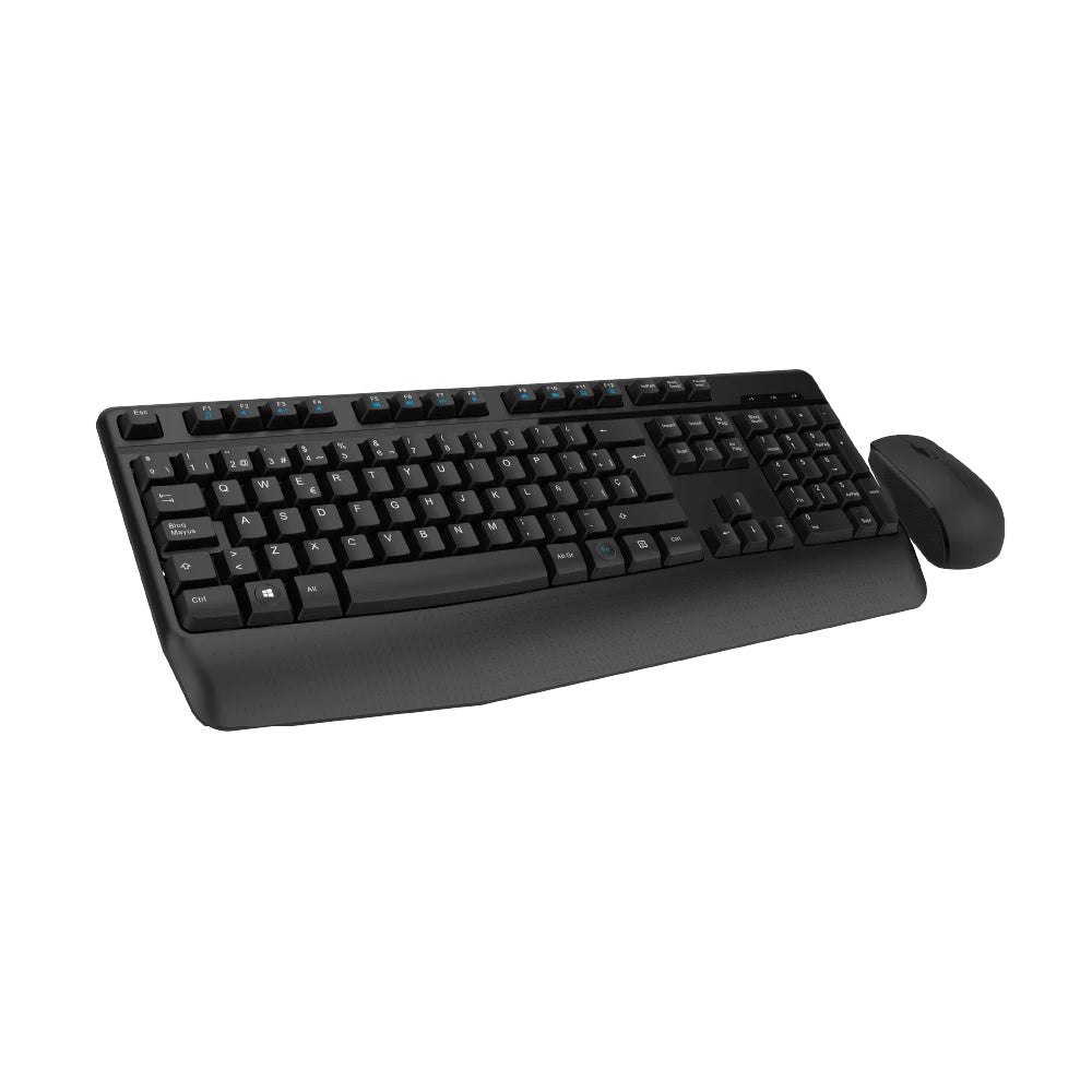 Kit Acteck Creator Plus Mk465 / Teclado Y Mouse / Inalambrico / Receptor Usb / 105 Teclas / Ergonomico - Multifuncion / Win - Mac - Ios - Android / Optico / 1200 Dpi / 3 Botones / Negro / Ac-936354