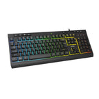 Kit Acteck Creator Aurean Pro Mk477g / Teclado Y Mouse / Alambrico / Iluminacion Led / 105 Teclas / Anti-Gosting / Multimedia / Optico / 8000 Dpi Ajustable / 7 Botones / Negro / Ac-936750