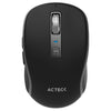 Mouse Acteck Optimize Trip Pro MI580, Inalámbrico, Óptico, 1600DPI, RF Inalámbrico/Bluetooth, Negro
