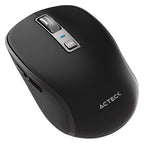 Mouse Acteck Optimize Trip Pro MI580, Inalámbrico, Óptico, 1600DPI, RF Inalámbrico/Bluetooth, Negro