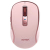 Mouse AActeck Optimize Trip Pro MI580, Inalámbrico, Óptico, 1.600DPI, RF Inalámbrico/Bluetooth, Rosa