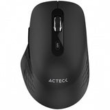 Mouse Acteck Optimize Flow MI480, Inalámbrico, Óptico, 1.600DPI, RF Inalámbrico, Negro