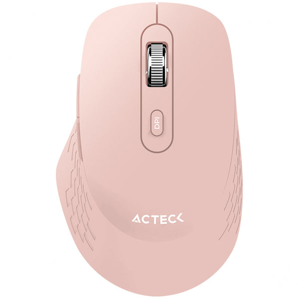Mouse Acteck Optimize Flow Mi480 / Inalambrico / 1600 Dpi / 6 Botones / 10 M / Rosa / Ac-939850