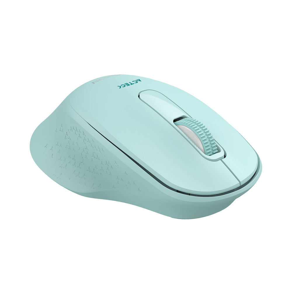 Mouse Acteck Optimize Ergo Mi470 / Inalambrico / Receptor Usb / Optico / 1600 Dpi Ajustable / 2 Botones Scroll / Ergonomico / Click Silencioso / Win Mac / Tiffany / Ac-939898