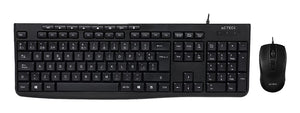 Kit Acteck Creator Prime Mk455 / Teclado Y Mouse / Alambrico / Usb 2.0 / Windows / Espa?Ol / 105 Teclas / Membrana / Multimedia / Optico / 1600 Dpi Ajustable / 4 Botones / Blanco / Ac-941792