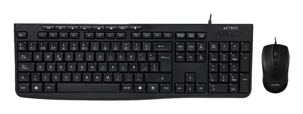 PC Gamer Kit Acteck Creator Prime Mk455 / Teclado Y Mouse / Alambrico / Usb 2.0 / Windows / Espa?Ol / 105 Teclas / Membrana / Multimedia / Optico / 1600 Dpi Ajustable / 4 Botones / Blanco / Ac-941792 - México