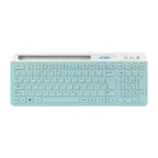Kit Acteck Creator Virtuos Silk Mk720 / Teclado Y Mouse / Inalambrico / Dual Bt Usb / Recargable / Espa?Ol / 100 Teclas / Multimedia / Ranura P /Dispositivos /4000 Dpi / Optico / Blanco / Ac-936262