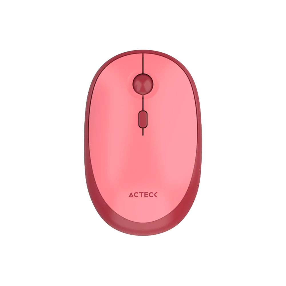 Kit Acteck Creator Chic K-Colors Mk485 / Inalambrico / Multimedia / Dongle 2.4 / Esp / 105 Teclas / Optico / 1600 Dpi Ajustable / 4 Botones + Scroll / Win + Mac / Rojo-Rosa / Ac-940207