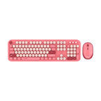 Kit Acteck Creator Chic K-Colors Mk485 / Inalambrico / Multimedia / Dongle 2.4 / Esp / 105 Teclas / Optico / 1600 Dpi Ajustable / 4 Botones + Scroll / Win + Mac / Rojo-Rosa / Ac-940207