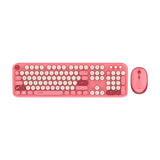 Kit Acteck Creator Chic K-Colors Mk485 / Inalambrico / Multimedia / Dongle 2.4 / Esp / 105 Teclas / Optico / 1600 Dpi Ajustable / 4 Botones + Scroll / Win + Mac / Rojo-Rosa / Ac-940207