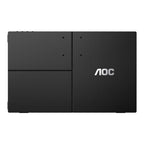 Monitor Portatil Led Aoc 16T20 / Color Negro / Panel Ips 15.6 / Usb-C / Aspecto 16:9 / T.D.Respuesta 20Ms / Resolucion 1920 X 1080 / 60 Hz / Contraste 50M:1 / Brillo 230 Cd/M2 / 3 A?Os De Garantia