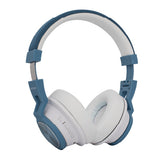 Audifonos Backdrop Inalambricos De Diadema Bluetooth - Alambricos Color Blanco Con Azul