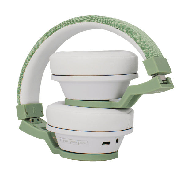 PC Gamer Audifonos Backdrop Inalambricos De Diadema Bluetooth - Alambricos Color Blanco Con Verde - Mythic Mexico