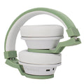 Audifonos Backdrop Inalambricos De Diadema Bluetooth - Alambricos Color Blanco Con Verde
