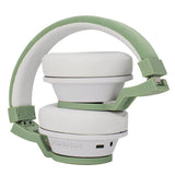 Audifonos Backdrop Inalambricos De Diadema Bluetooth - Alambricos Color Blanco Con Verde