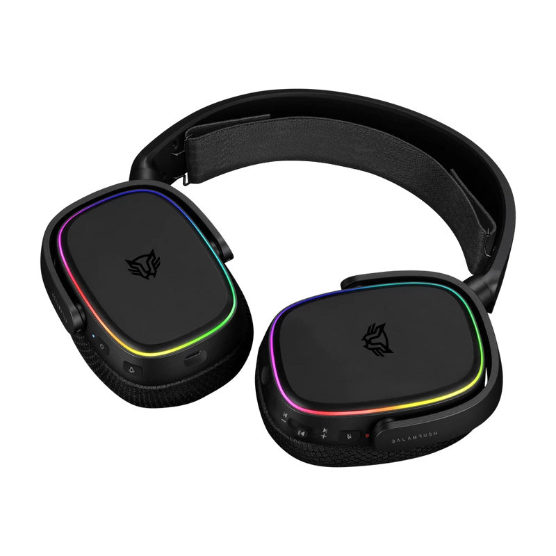 Audifonos Gamer Balam Rush Aeon Hs999 / Alambrica / Bluetooth / Micrfono Desmontable / Cable 1.8 M / Rgb / Bateria 26 H / Windows, Mac, Android, Xbox, Switch , Ps4, Ps5 / Negro / Br-936934