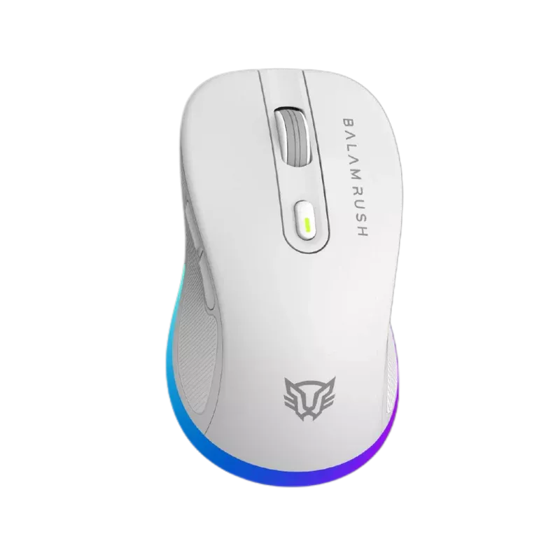 Kit Gamer Balam Rush Squad Conquest Pro Kg525 / Teclado Y Mouse / Dual / Dongle Usb - Bt / Espa?Ol / 97 Teclas / Recargable / Iluminacion Rgb / Win / Optico / 7200 Dpi Ajustable / Blanco / Br-940436