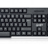 Combo Teclado Y Mouse Optico Ghia / Gta100 / Alambrico / Usb / Negro