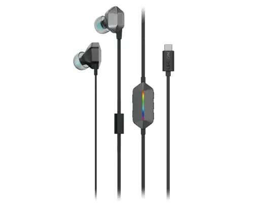 PC Gamer Audifonos Lenovo Legion E510 7.1 Surround Sound / Alambricos / Intra Auditivos / Gaming / Usb Tipo C / Color Gris - México