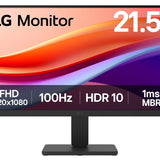 Monitor Pc Lg 22U401A-B Fhd 21.5,Panel Va,1920X1080,100Hz,Tr 5Ms,Asp 16:9,Brillo 250Cd/M2,Contr 3000:1,D-Sub,Hdmi,Dynamic Action Sync,Black Stabilizer,Flicker Safe,Reader Mode,Vesa 100X100.