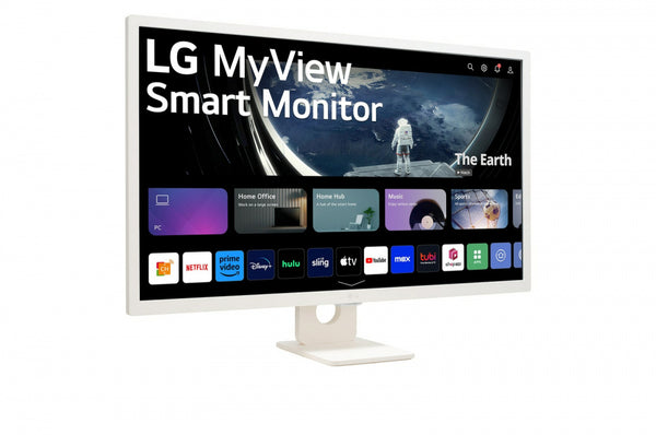 PC Gamer Monitor Lg Full Hd Ips 31.5,Smart Web Os 32Sr50F-W,1920X1080,Asp 16:9,Gama Srgb 99%,Brillo 250Nits,Tr8Ms,Contr.1200:1,Hdmi,Usb-A,Hdr10,Bluetooth,Altavoz 5Wx2,Montaje Pared 100X100. - México