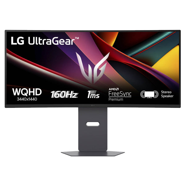 Monitor Pc Lg 34G600A Gaming Ultragear Curvo Wqhd 34,Panel Va,3440X1440,160Hz,Tr 1Ms(Mbr),Asp 21:9,Brillo 300Cd/M2,Contr 4000:1,1800R,Hdr10,Amd Freesync,Hdmi,Displayport,Speaker 5Wx2,Vesa 100X100.