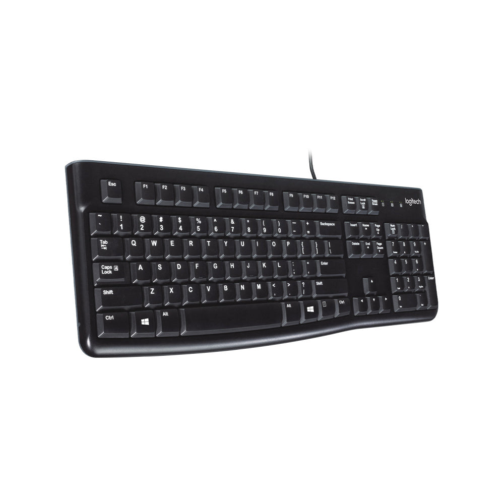 PC Gamer Teclado Logitech K120 Negro Alambrico Usb Pc / Windows Resistente A Derrames - Mythic Mexico