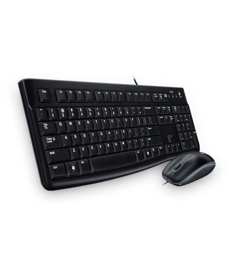 Teclado/Mouse Logitech Mk120 Negro Alambricos Usb Pc / Windows