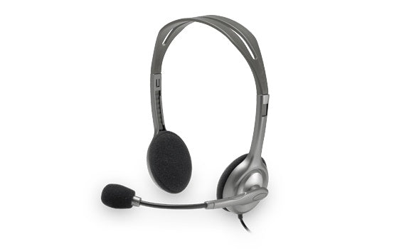 Audifonos Diadema Logitech H111 Jack 3.5 Mm Gris