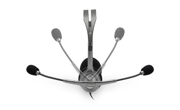 Audifonos Diadema Logitech H111 Jack 3.5 Mm Gris