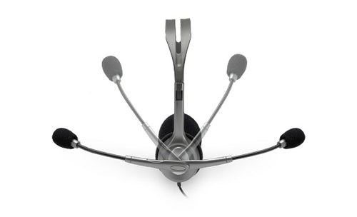 Audifonos Diadema Logitech H111 Jack 3.5 Mm Gris