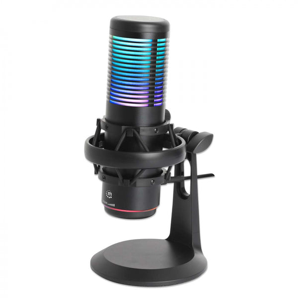 PC Gamer Microfono/Manhattan/102674/Microfono De Condensador Usb Con Led Rgb Y Cancelacion De Ruido - México