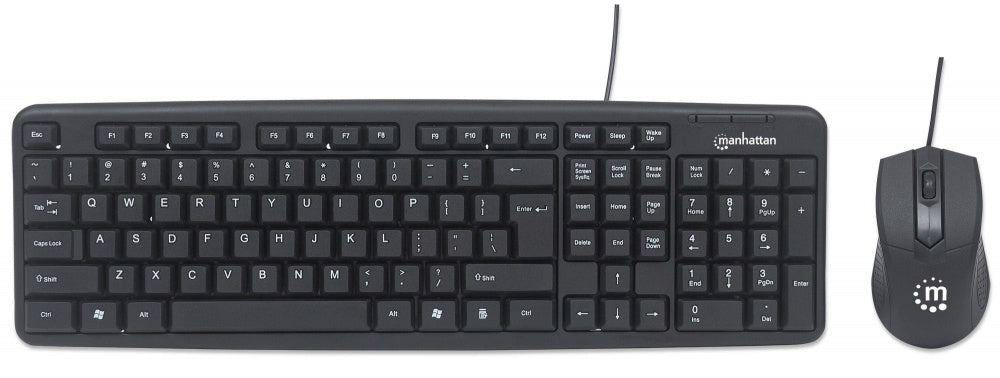 Teclado Y Mouse, Manhattan, 178464, Optico Usb Cableado, Combo