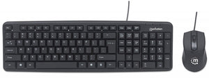 Teclado Y Mouse, Manhattan, 178464, Optico Usb Cableado, Combo