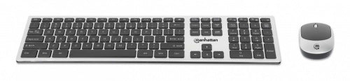 Kit de Teclado y Mouse Manhattan MWK7400, Inalámbrico, RF Inalámbrico, Multicolor, Español