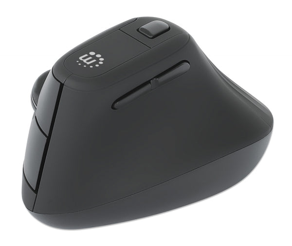 PC Gamer Mouse Ergonómico Manhattan 190336, Inalámbrico, Óptico, 1.600DPI, RF Inalámbrico, Negro - México