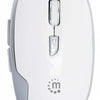 Mouse Manhattan MW6185, Inalámbrico, Óptico, 1.600DPI, RF Inalámbrico, Blanco