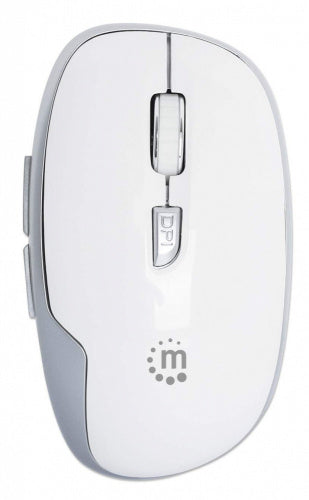 Mouse Manhattan MW6185, Inalámbrico, Óptico, 1.600DPI, RF Inalámbrico, Blanco