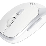 Mouse Manhattan MW6185, Inalámbrico, Óptico, 1.600DPI, RF Inalámbrico, Blanco