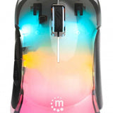 Mouse Manhattan Óptico 190381, Inalámbrico, USB-A, 12800 DPI, Transparente