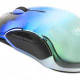 Mouse Manhattan Óptico 190381, Inalámbrico, USB-A, 12800 DPI, Transparente