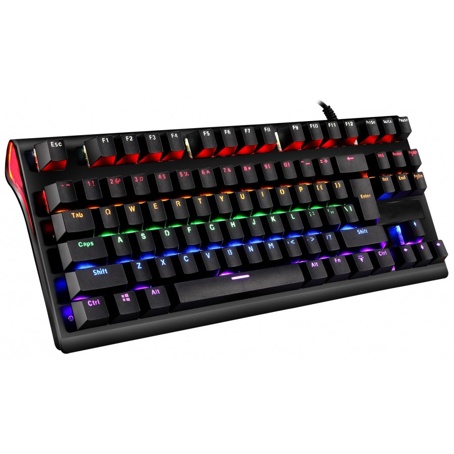 PC Gamer Teclado Mecanico Ocelot Gaming Ogmk02 / Switch Azul / Rgb / 88 Teclas / Anthigosting / Usb / Color Negro - Mythic Mexico