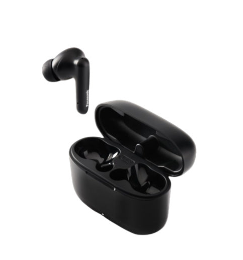 Audifonos Bluetooth Tipo True Wireless In-Ear Panasonic Rz-B110wde-K, Color Negro, Funcion Manos Libres/Microfono, Resistencia Ipx4, 6 Horas De Reproduccion Continua, 26 Horas Con Su Caja De Bate