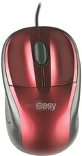 Mouse Alambrico Optico 1000 Dpi Conector Usb Win Xp/Vista/7/8/10/11/Mac Os X Easy Line By Perfect Choice - Rojo